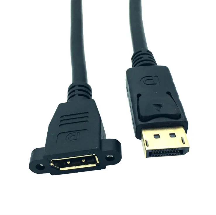

DisplayPort Male toDisplayPort Femalesocket panel mount Extension 0.3m