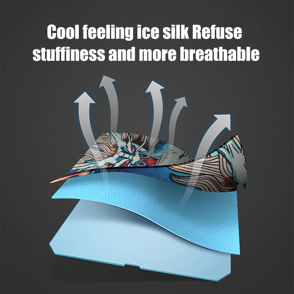 3D татуировки прохладная ткань беговой наручный рукава УФ UPF50 + защита дышащие