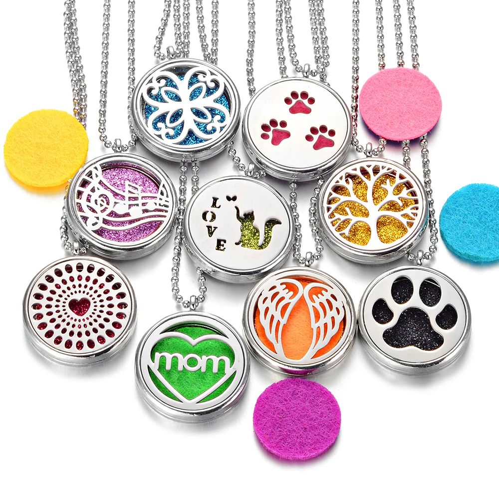 Арома диффузор Цепочки и ожерелья открывающийся старинный Винтаж медальон кулон