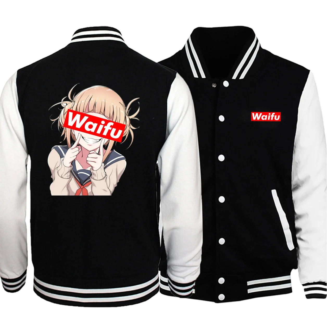 

Neko Girl Waifu Base uniform Men Neko Girl Waifu Jackets Coats 2019 Winter Autumn Harajuku Kawaii Girl Streetwear Plus Size