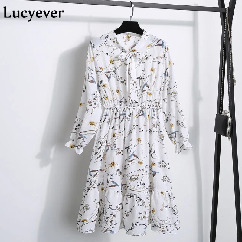 Шифоновое платье миди Lucyever женское модное пикантное элегантное вечернее в стиле