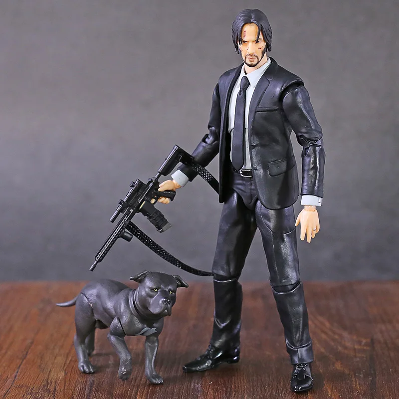 

MAFEX No. 070 085 John Wick Keanu Reeves 1/12 Scale PVC Action Figure Joint Movable Model Toy Brinquedos