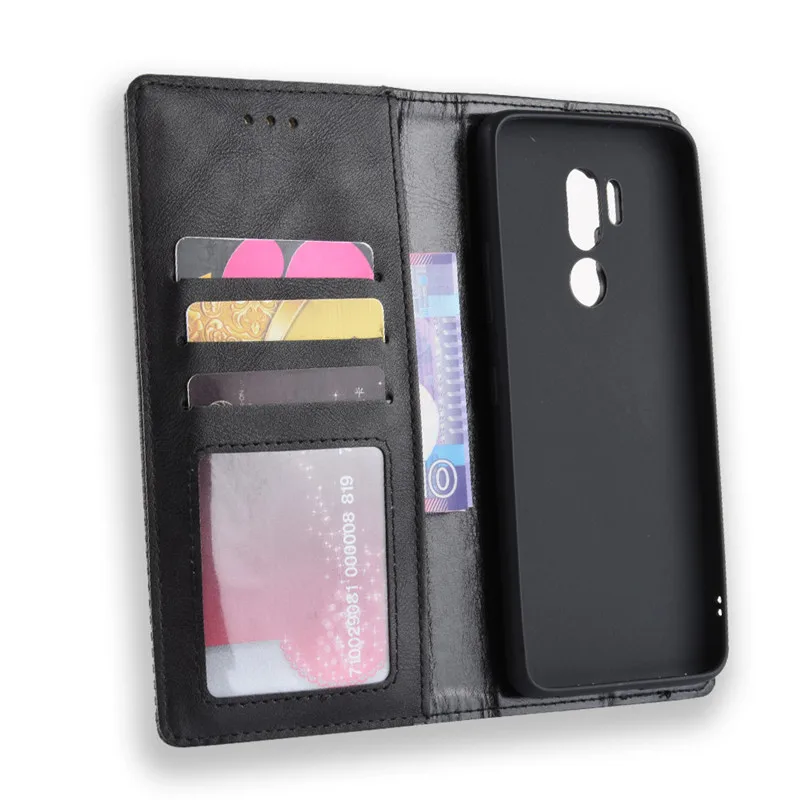 Защитный флип чехол для LG G7 тонкий бумажник G 7 ThinQ G710 LGG7|Бамперы| |