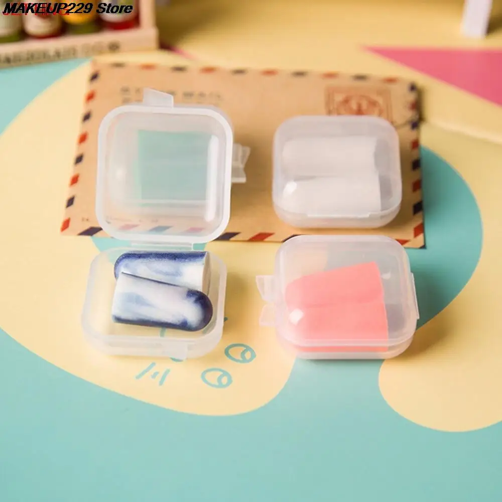 JETTING 1Pair=2pcs Soft Foam Ear Plugs Travel Sleep Noise Reduction Prevention For Sleeping With Box | Красота и здоровье