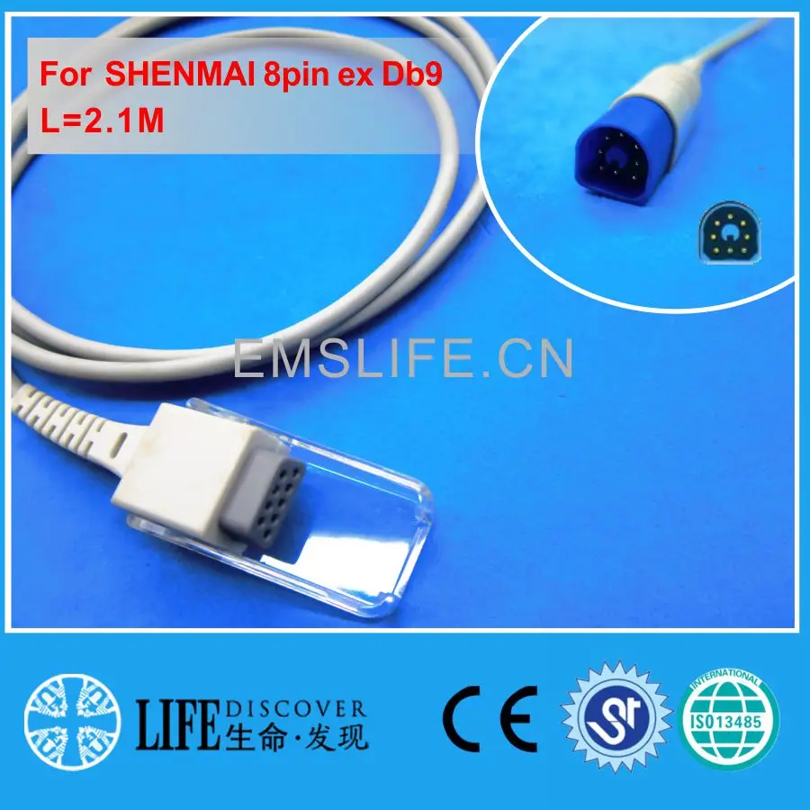

Удлинительный Кабель-адаптер Spo2 для SHENMAI 8pin ex DB9