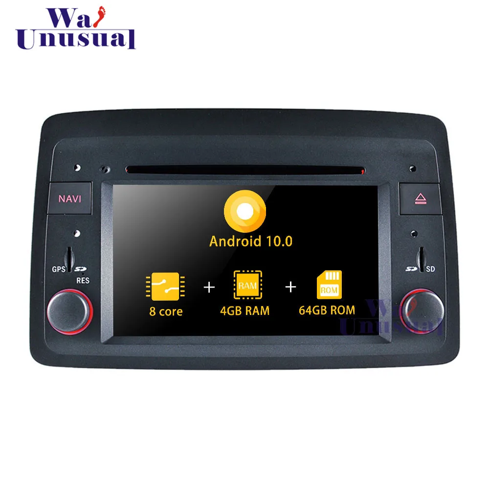 Wanuary 7 дюймов Android 10 0 Автомобильный GPS навигатор для Fiat Panda 2004 DVD CD плеер Радио 2 Din