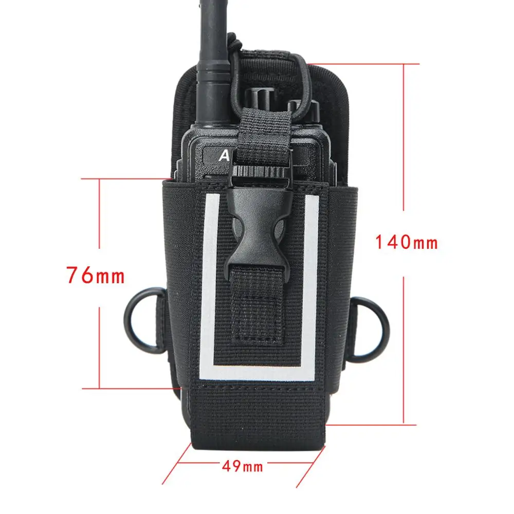 2 шт. ABBREE MSC-20M большая нейлоновая сумка для переноски Чехол BaoFeng UV-5R UV-82 UV-9R плюс YAESU