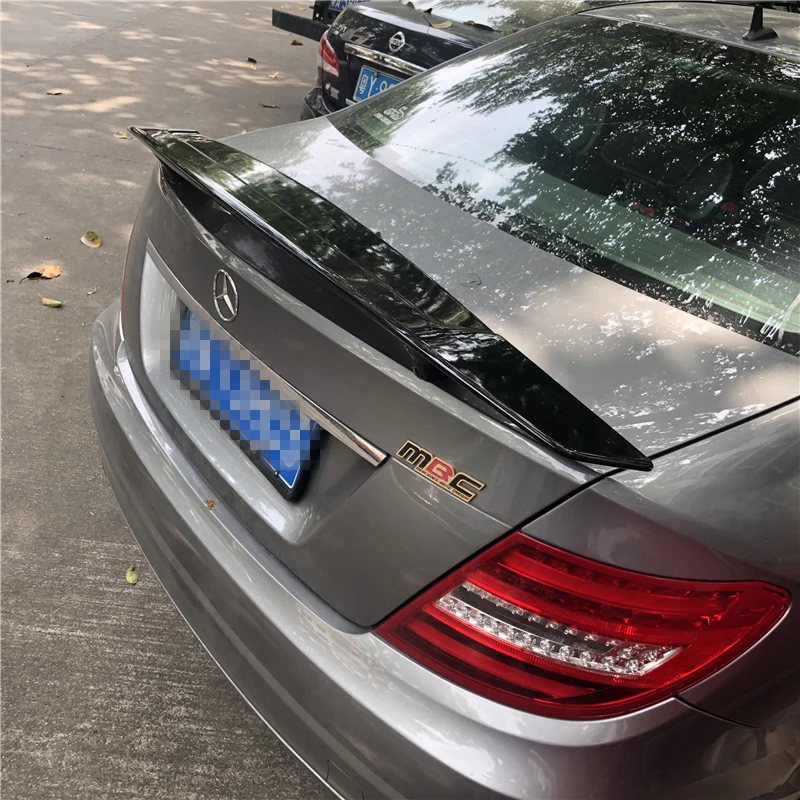 Спойлер для Mercedes Benz W204 2008-2018 C180/C200/C230 C-class TF ABS Материал заднего крыла автомобиля