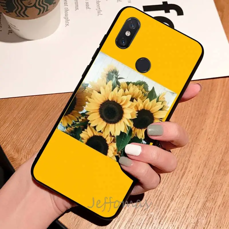 

Summer daisy sunflower flower Phone Case For Xiaomi Redmi 4x 5 plus 6A 7 7A 8 mi8 8lite 9 note 4 5 7 8 pro