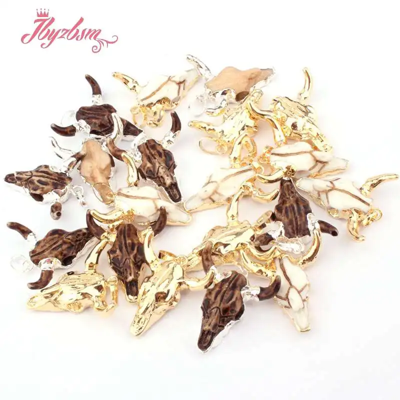 Модные ожерелья и подвески с рожковой головкой для женщин дизайн ювелирных