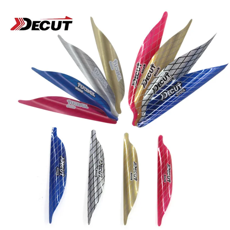 

50/100 pc Archery DIY Spiral Feather 1.75/2 Inch Right Wing Feather Bow and Arrow Vanes Fit For Carbon Arrow Aluminum Bow Shaft