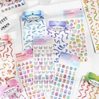 Декоративные наклейки из ПВХ с радужной лентой для скрапбукинга, золочение, Бабочка, надпись, этикетка сделай сам, дневник, альбом, стикер для канцелярских товаров