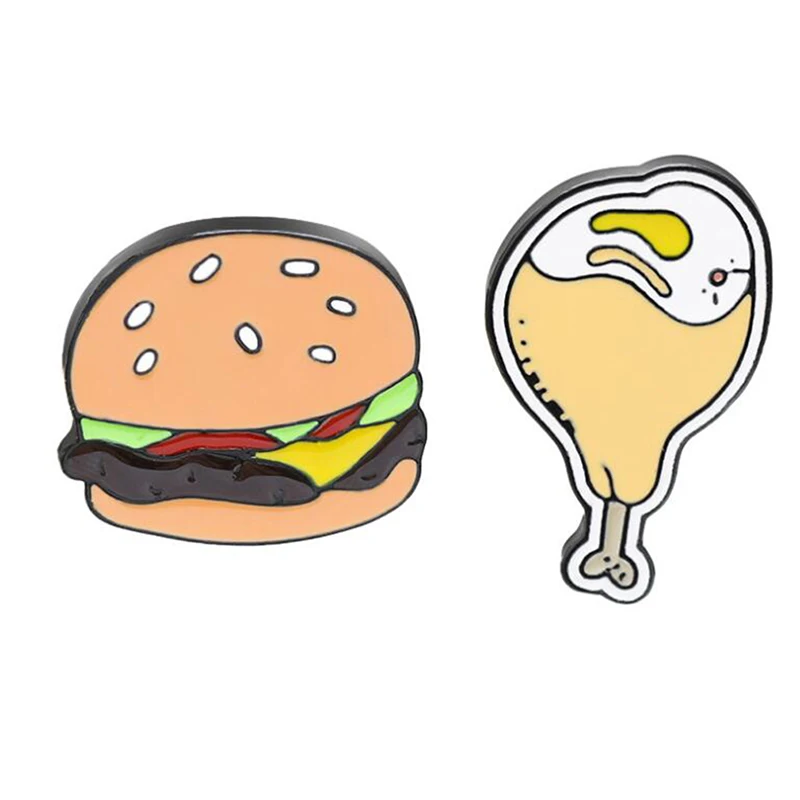 Креативная брошь в форме куриных ножек для женщин прекрасный металлический