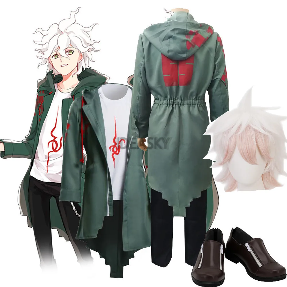 Ботинки для косплея данганронпа Уганда 2 Danganronpa Косплей Костюм Nagito Komaeda пальто
