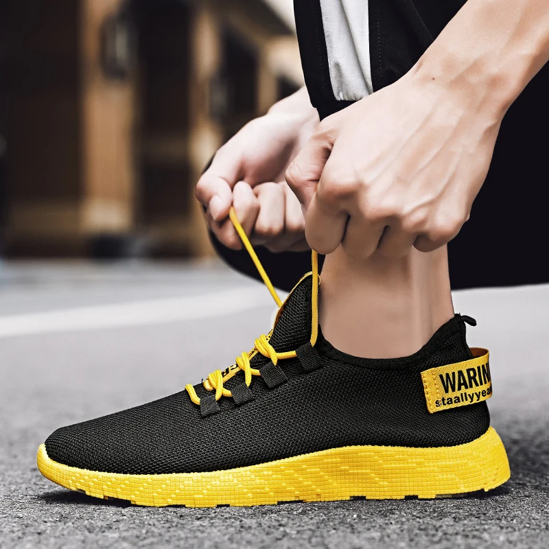 

Summer large Size Men's Sneakers 46 Men's Running Shoes 2021 Breathable Mesh Shoes Fashion All-Match Soft-Soled Sports Shoes