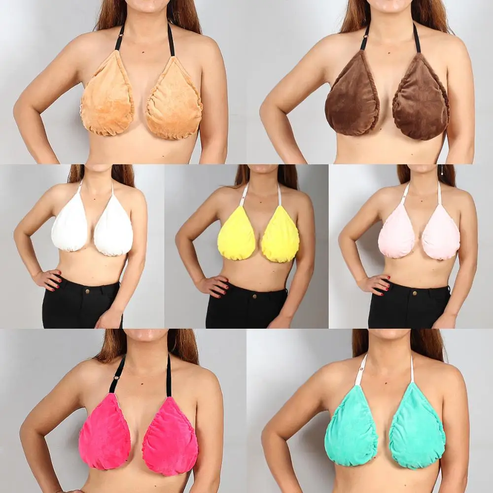 New Women breast-feeding tube top towel bra bath hanging neck Sport Towel Bra Breathable Sexy plus L | Женская одежда