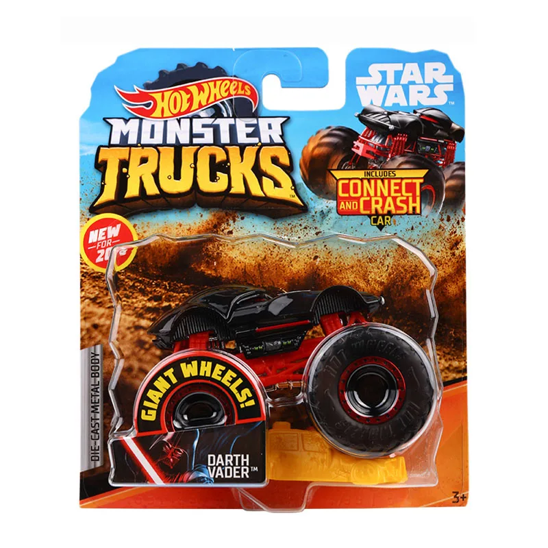 DARTH VADER Hotwheels 1: 64 автомобиль игрушка монстр грузовики ассортимент металлические автомобили игрушка Lover коллекция FYJ44 Singel посылка для больших шин горячие колеса подарок - Цвет: DARTH VADER
