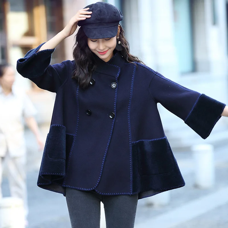 Уличная одежда куртка из 100% шерсти весна осень пальто женская 2020 корейские