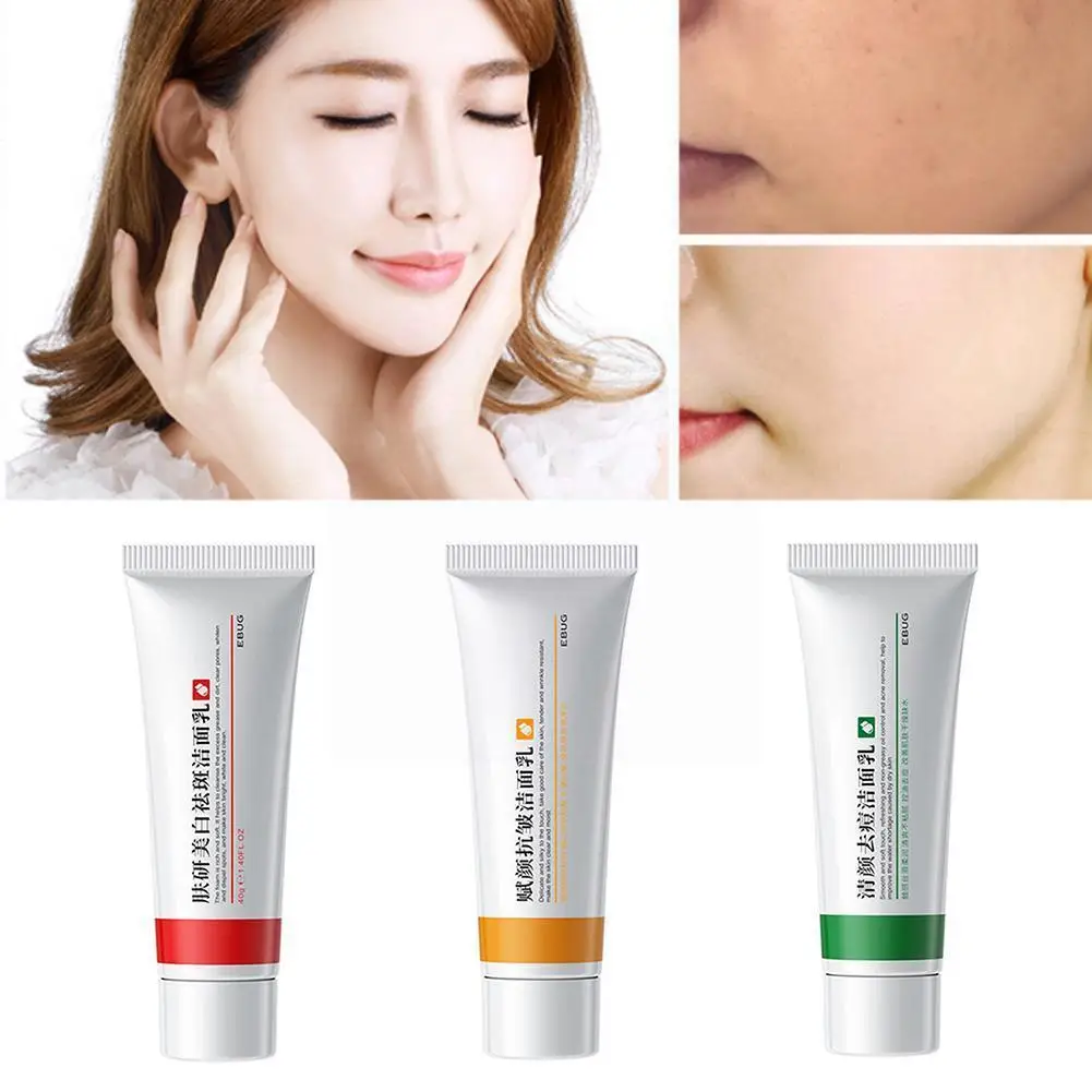 

Cleanser Anti-wrinkle Powder Acne Moisturizing Whitening Pores Control Oil Moisturizing Cleanser Cleansing V6g2