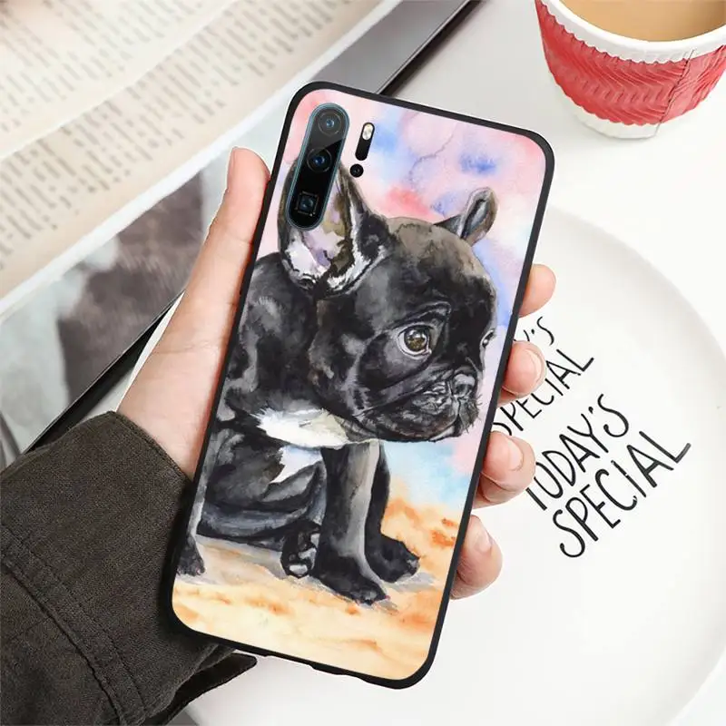 

French bulldog dog cute animal Phone Case For Huawei honor Mate P 10 20 30 40 i 9 8 pro x Lite smart 2019 nova 5t