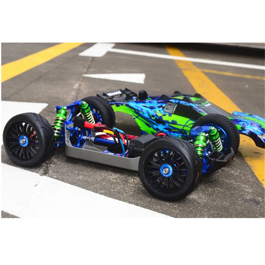 GPM сплав шок+ CVD+ шины низкий центр тяжести Набор для 1/10 RUSTLER 4X4 SLASH 4X4