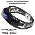 Ремешок Плетеный для наручных часов Honor Band 4 5, сменный спортивный браслет в ретро стиле для Huawei Honor Band 5 4