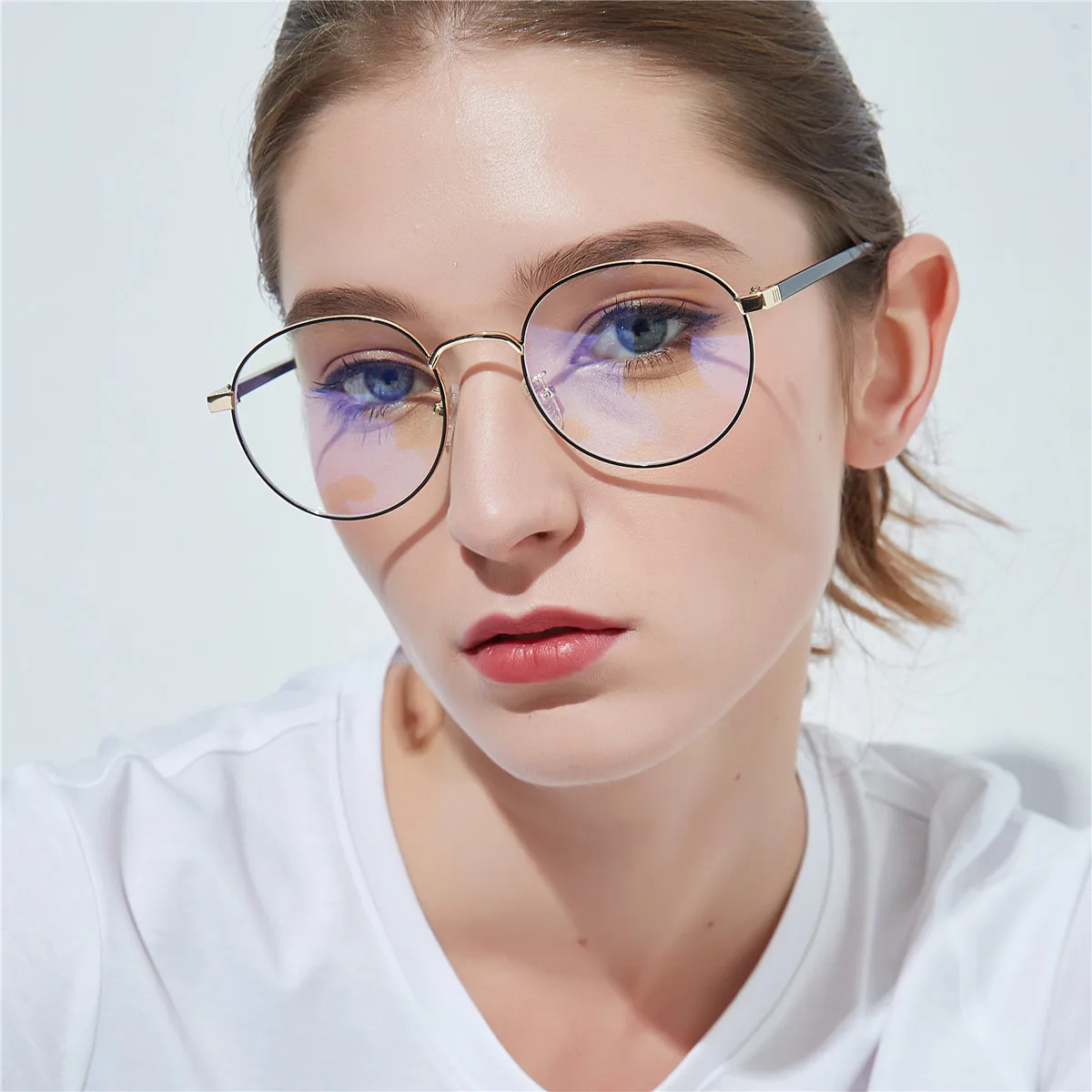 2020 круглая металлическая оптическая оправа для женщин и мужчин маленькие