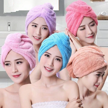 Волшебное полотенце для сушки волос шапка ванны душа быстрое впитывание без