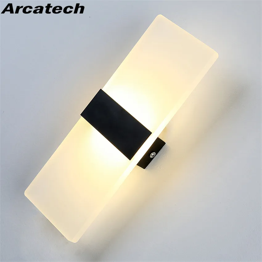 Светодиодный ные настенные светильники комнатный современный акриловый