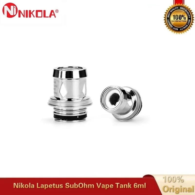 Распродажа Nikola Lapetus Sub Ohm Tank 6 мл Vape атомайзер с 0.18ом сетчатой катушкой для 510