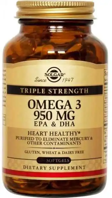 Рыбий жир Solgar Omega 3, 950 мг, 100 капсул | Спорт и развлечения |  АлиЭкспресс