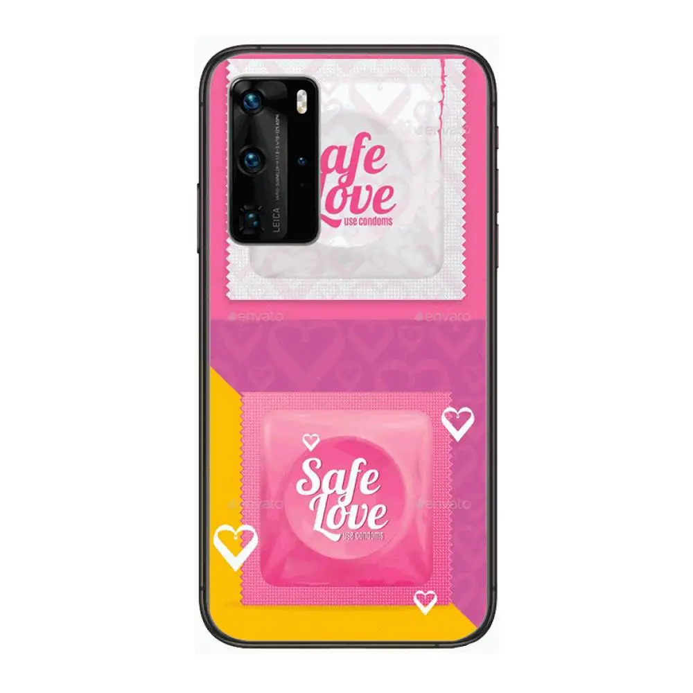

Protection D-Durex Phone Case For Huawei P 40 30 20 10 9 8 Lite E Pro Plus Black Etui Coque Painting Hoesjes comic fashion