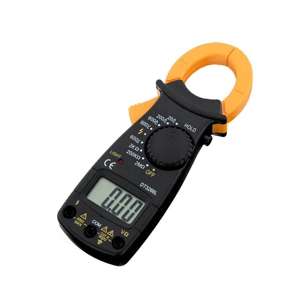 DT3266L мультиметр токовые клещи Вольтметр Амперметр 600A AC/DC ток Ома тестер напряжения цифровой Ампер клещи