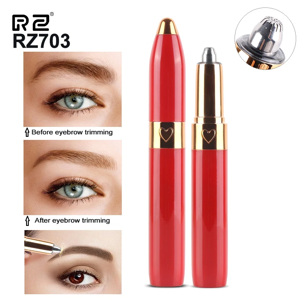 

2020 New USB Electric Eyebrow Trimmer Makeup Painless Eye Brow Epilator Mini Shaver Razors Portable Facial Hair Remover for Lady