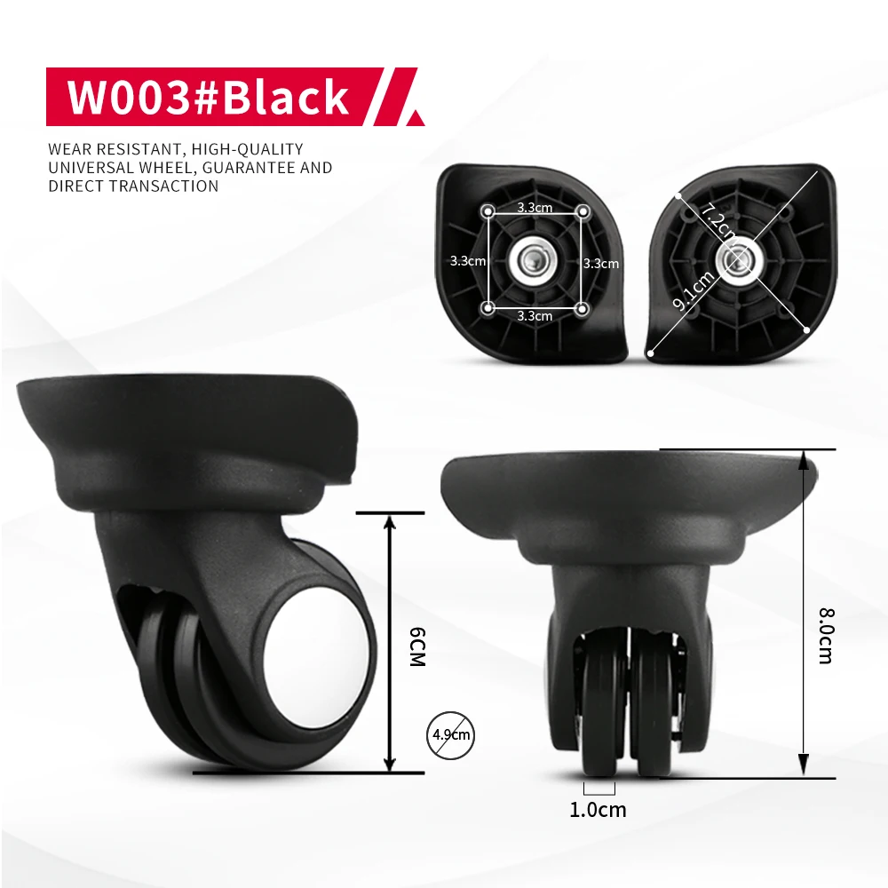 DiLong W003 Luggage wheel accessories universal wheel replacement repair travel luggage sliding roller wear-resistant casters