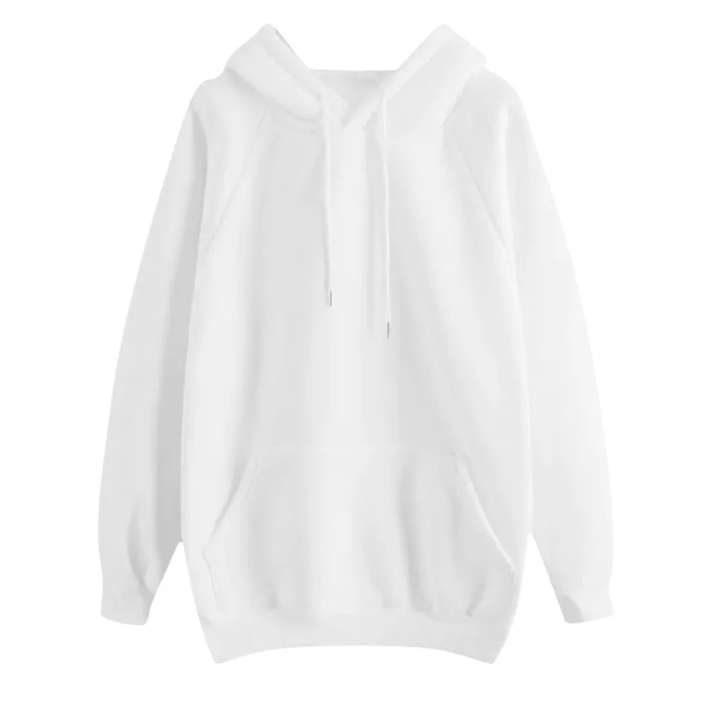 

New Oversized Hoodie 2020 Women Casual Solid Color Hooded Pocket Long Sleeve Pullover Sweatshirt Hoodies Moletom Feminino Hoodie