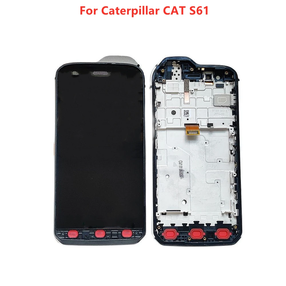 Оригинальный Полный ЖК дисплей 5 2 дюйма с рамкой для Caterpillar CAT S61 + фото Подарочные