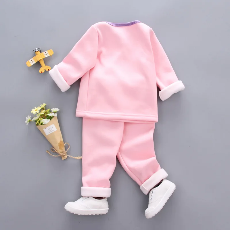 Пижама для мальчиков BibiCola повседневная флисовая пижама с длинным рукавом и