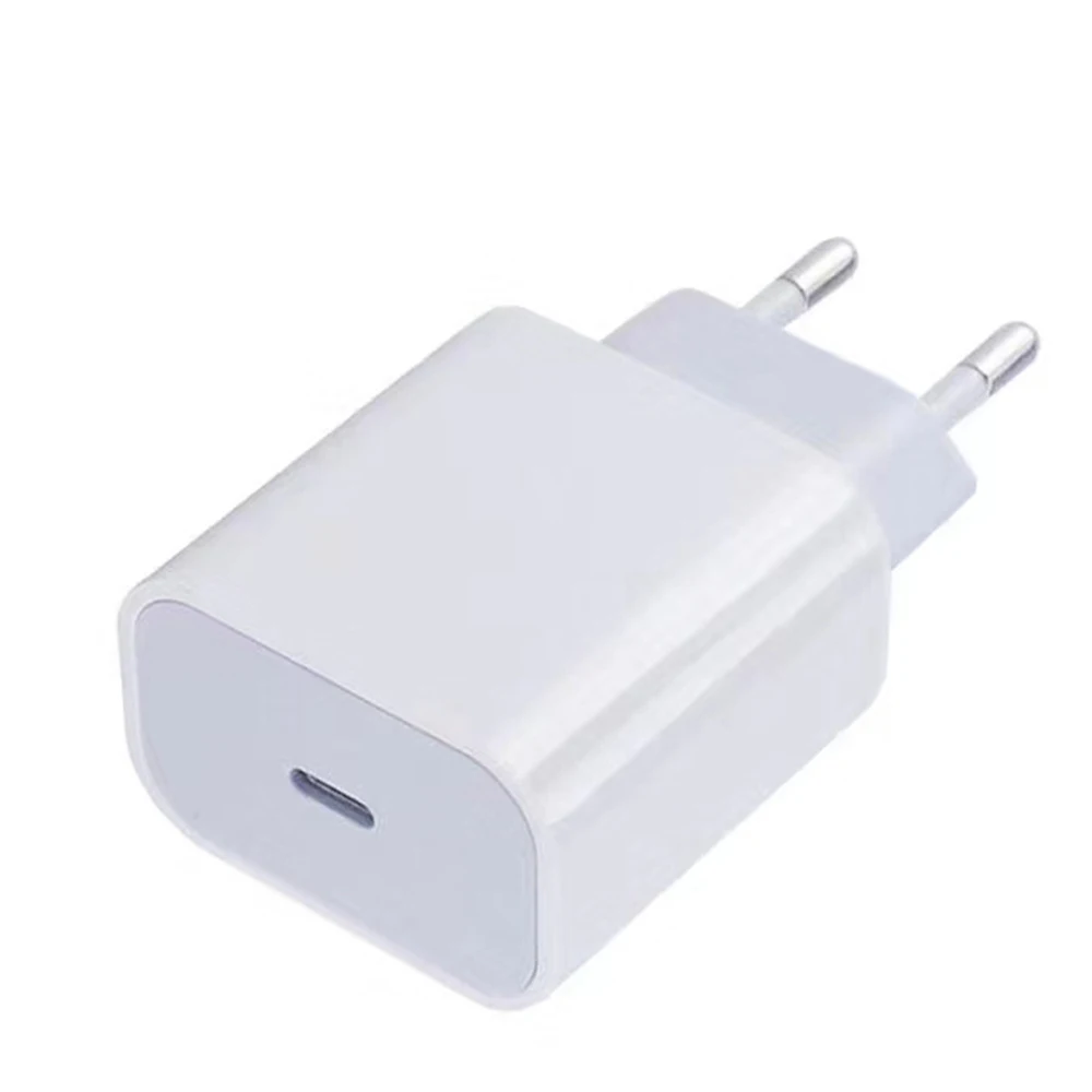Зарядное устройство PD с европейской вилкой 20 Вт быстрая зарядка USB для IPhone 12 Pro Max