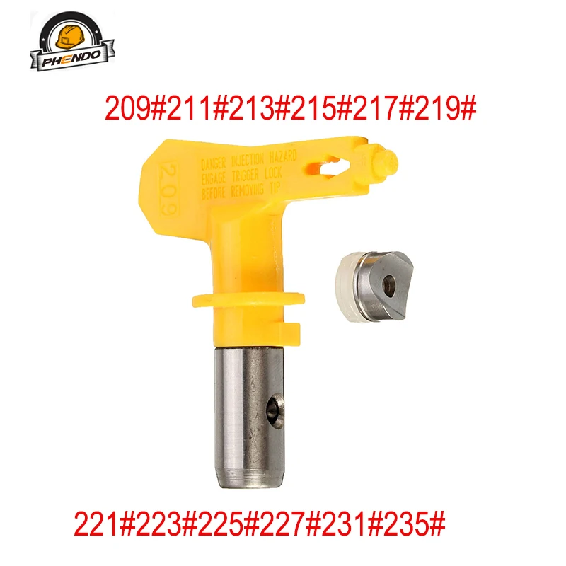 Направляющий распылитель PHENDO 2 серии Airless Tip209 # 235 для безвоздушного распылителя
