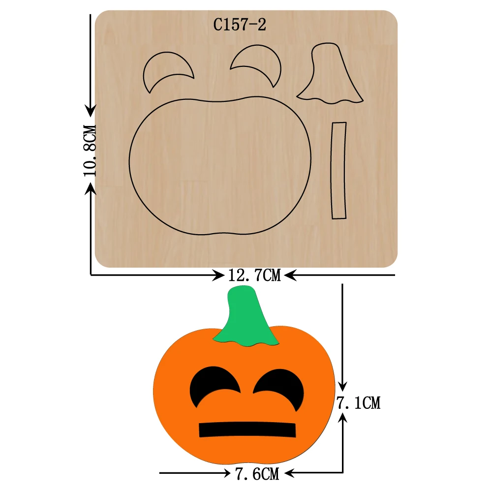 

New Halloween, pumpkin Wooden die Scrapbooking C-157-2 Cutting Dies Compatible with most die cutting machines