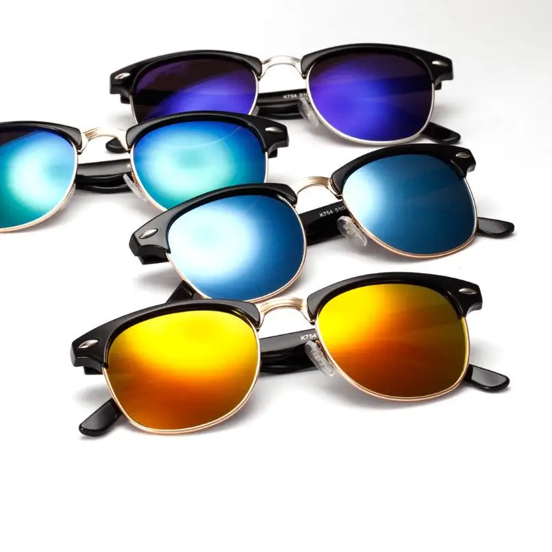 Классические брендовые дизайнерские женские солнцезащитные очки с заклепками