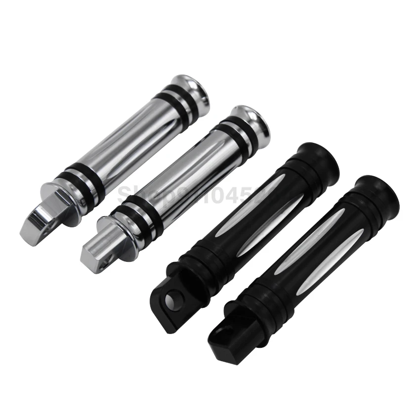 

2x Male Mount Motorcycle CNC Aluminum Foot Pegs Footrest For Harley Sportster 883 Touring Road King Dyna Fatboy V-Rod