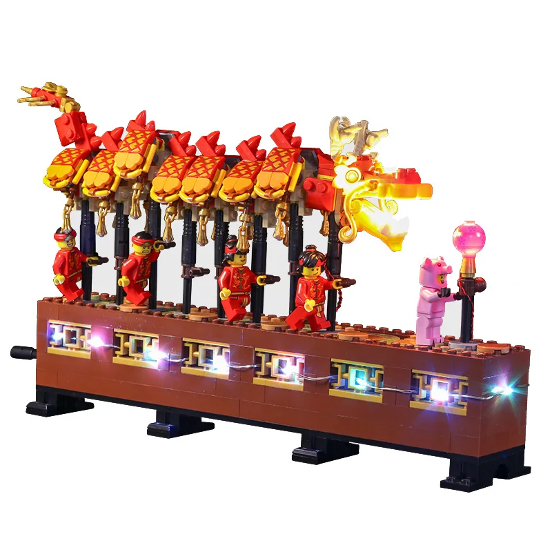 

Led Light For 46002 Dragon Dance for 80102 Model Set Building Blocks Bricks Assembled DIY (Only LED Light, No Block Kit)