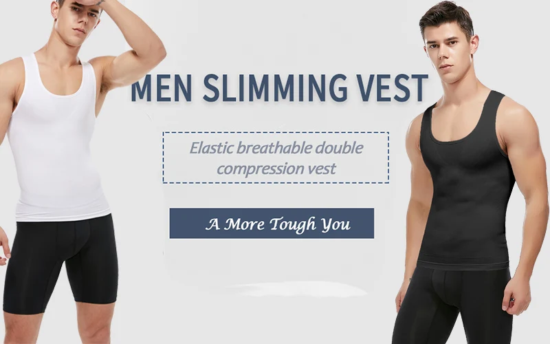 Мужская похудения Body Shaper жилет рубашка Abs живот рубашки с коротким рукавом, чтобы скрыть гинекомастия Moobs тренировочные майки Нижние рубашки