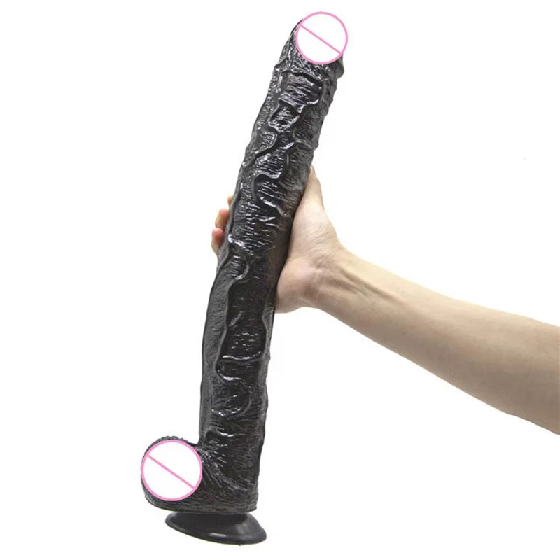 Сверхдлинный реалистичный пенис 43 см мягкий сексуальный большой фаллоимитатор