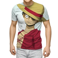 new hot anime one piece t shirt male t shirt monkeyd luffy childrens clothing luffy t shirt cartoon clothes quick drying shirt