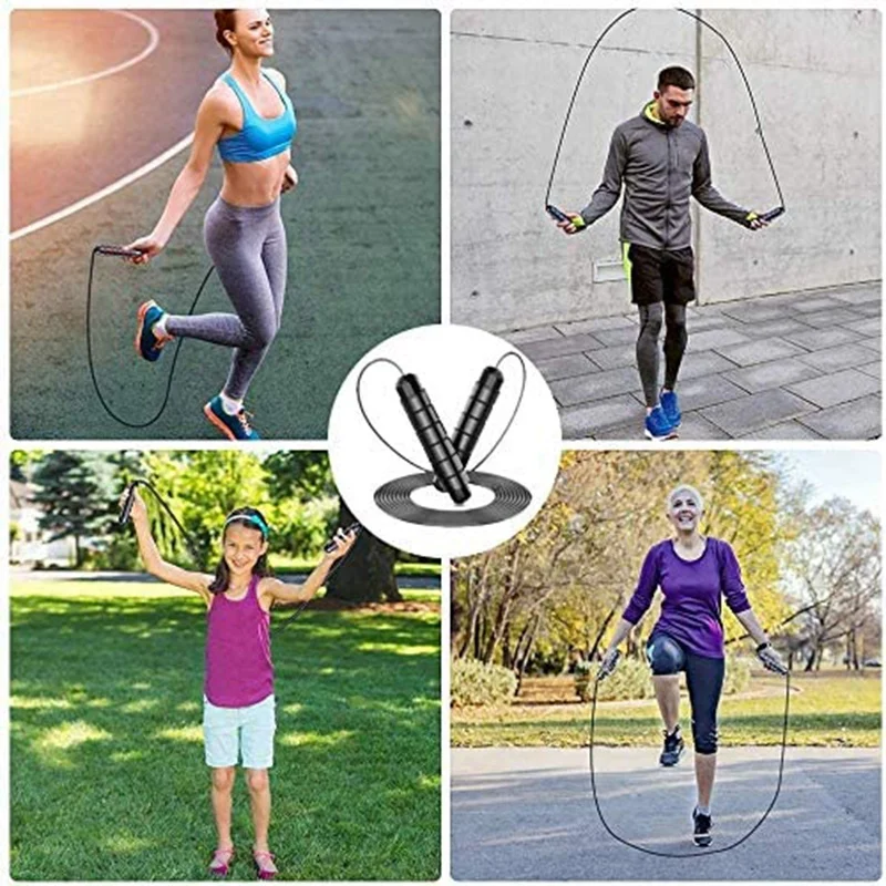 

Adjustable Ropeless Jump Rope,Switchable Dual Mode Ropeless and Corded Jump Rope for Adult and Children