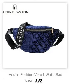 Herald Fashion Lint Женская поясная сумка с ремнем на цепочке, поясная сумка в клетку, Маленькая женская сумка для путешествий, поясная сумка Bolsas