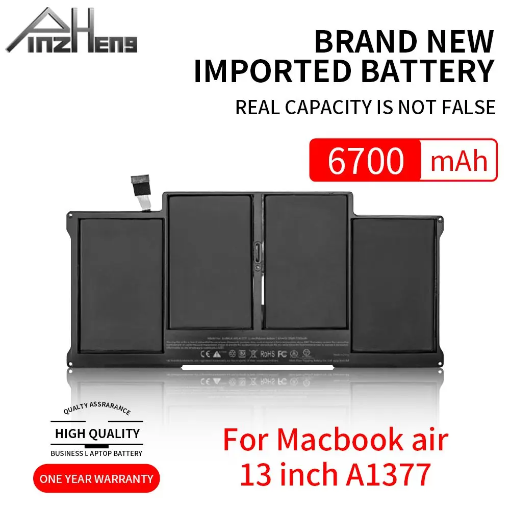 Аккумулятор для ноутбука PINZHENG MacBook Air 13 дюймов A1369 Mid 2011 A1377 A1405 A1466 2012 2013 A1496 2015